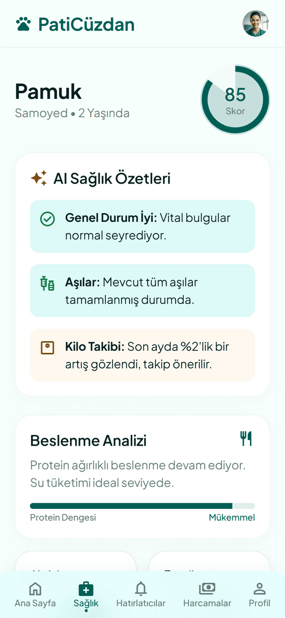 AI sağlık analizi